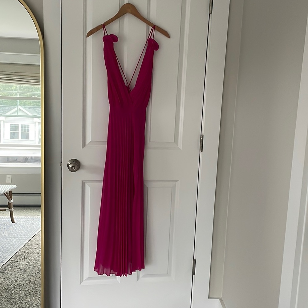 Zara Pleated Midi Dress